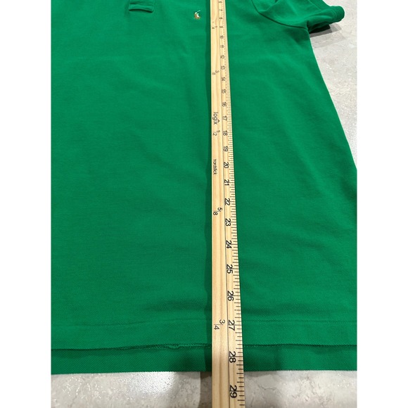 Ralph Lauren Polo Shirt Mens Classic Fit Green Short Sleeve Size L - Picture 3 of 7